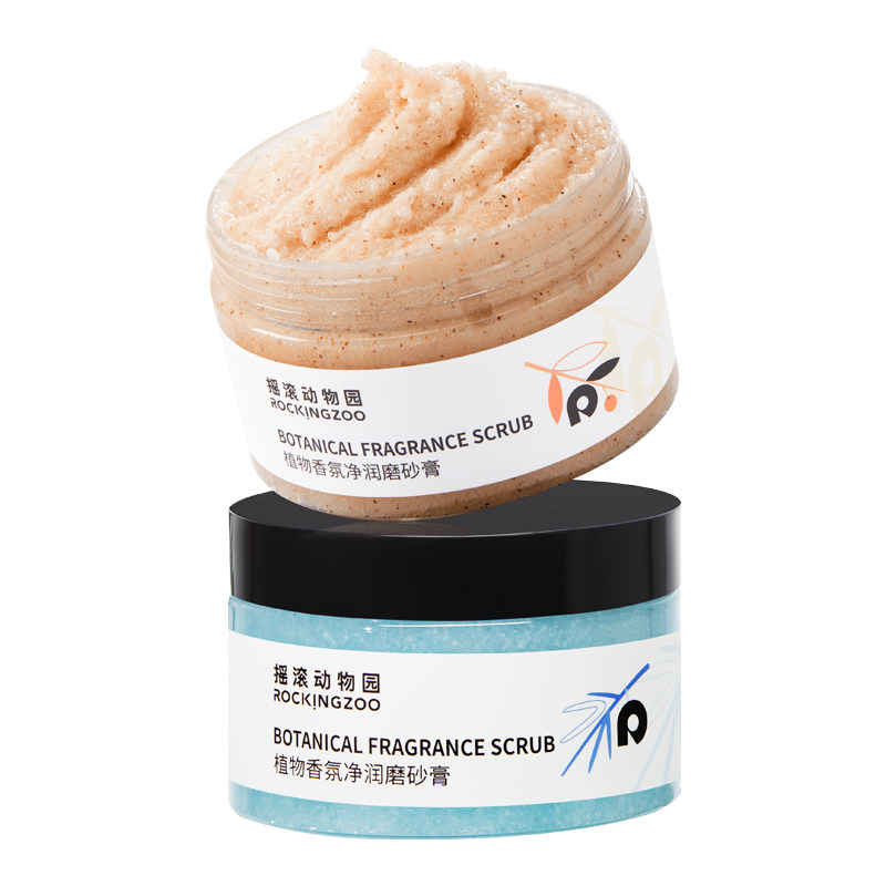 摇滚动物园植物身体磨砂膏去角质全身4合1留香清洁沐浴保湿嫩滑