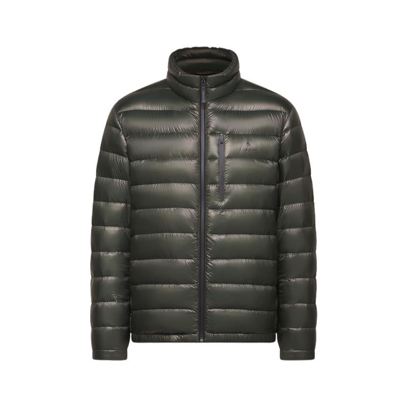 【法国90白鸭绒】比音勒芬冬季男士轻薄保暖面包服立领短款羽绒服