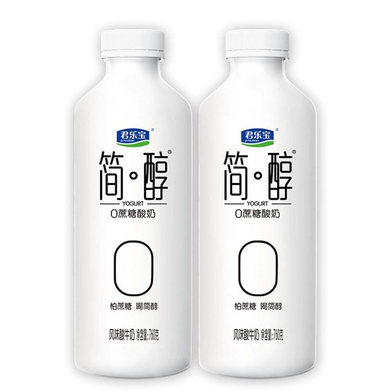 君乐宝简醇760gx2大桶酸奶0蔗糖