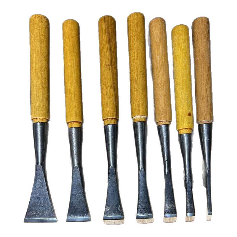 木雕雕刻工具套装专业木工雕刻刀具手工打胚刀半圆刀平刀圆弧挖刀