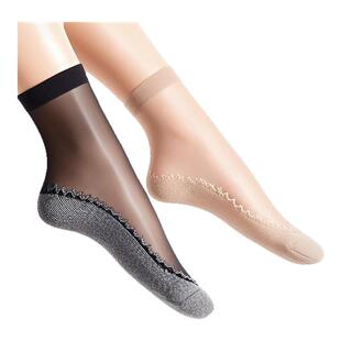 【棉底钢丝袜】女士服饰多件套薄款棉底透气防勾丝袜春夏面膜短袜