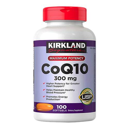 美国Kirkland柯克兰辅酶Q10软胶囊300mg保护心脏心肌心血管100粒