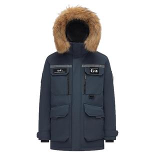 波司登冬季 保暖大毛领鹅绒羽绒服男女外套 户外800蓬极地极寒工装