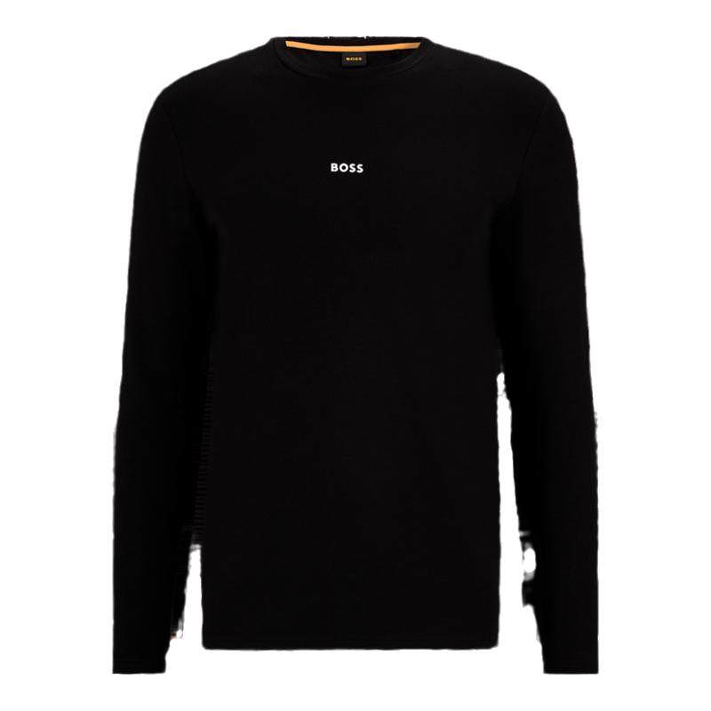 【男女同款】BOSS博斯 秋冬款撞色弹力棉质长袖情侣T恤,男装,T恤,淘宝优惠券,粉丝福利购,淘宝优惠卷