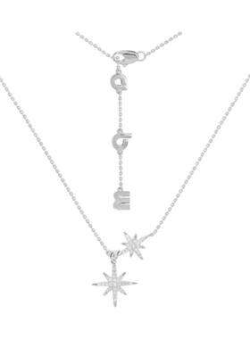 【自营】apm MONACOBaby六芒星项链 银色 女生AC6424OX