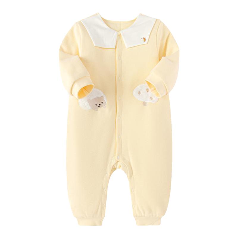 巴拉巴拉婴儿连体衣女童加厚睡衣