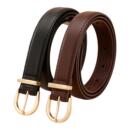 腰带配饰细款 配牛仔裤 小众显瘦 饰2026新款 奥康皮带女士牛皮简约装