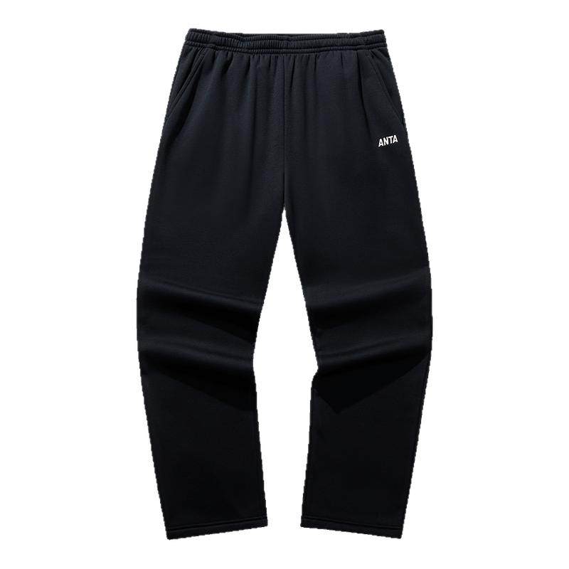 安踏运动裤男士冬季新款直筒裤休闲卫裤黑色跑步长裤针织加绒裤子,运动服/休闲服装,运动长裤,淘宝优惠券,粉丝福利购,淘宝优惠卷