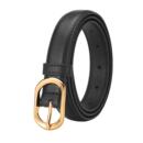 皮带黑色配饰新款 奥康皮带女款 真皮牛皮腰带女士高级小众配牛仔裤