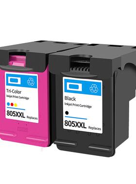适用惠普805墨盒可加墨HP DeskJet 1210 1212 2330 2332 2720 2721 2722 2723 2729打印机墨盒黑色彩色连喷