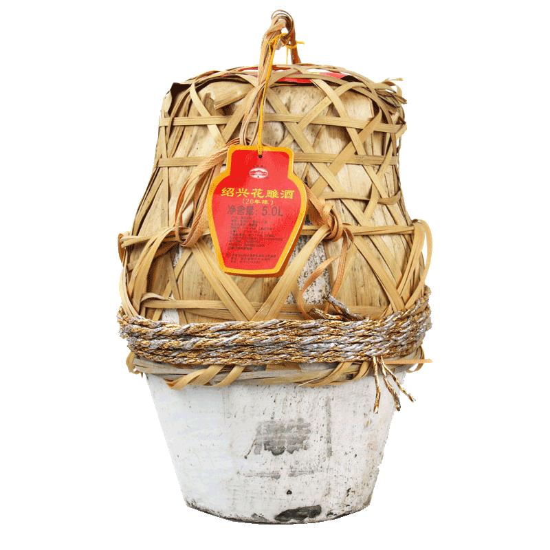 古越龙山二十20年陈5L手工花雕酒10斤坛装半干型手工冬酿绍兴黄酒