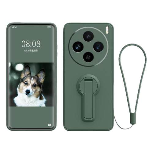 折叠支架适用vivox300pro手机壳新款x200ultra保护套全包防摔x100spro带手绳液态硅胶x90pro+纯色80软外7男女