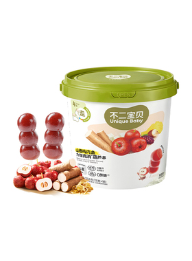 不二宝贝山楂棒桶装六物鸡内金葫芦串山楂糖果葫芦儿童零食果肉条