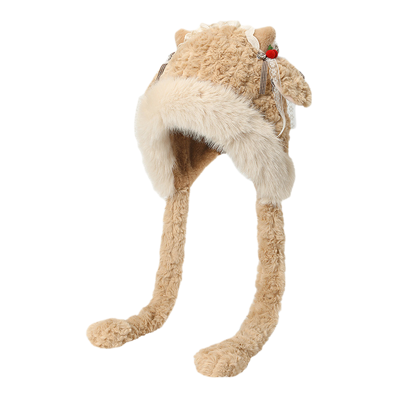 畹町可爱洛丽塔小羊护耳冬帽