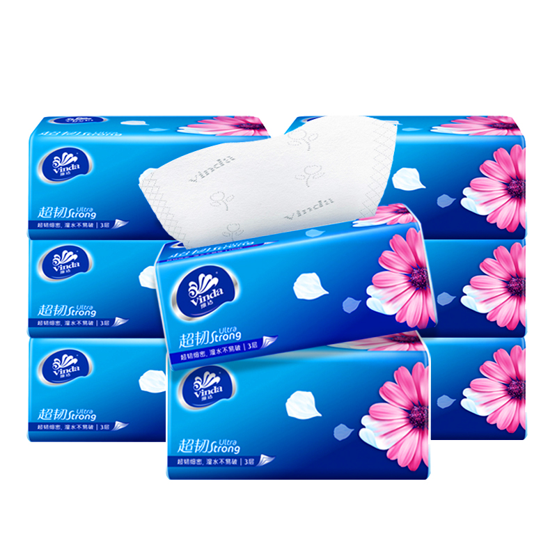 维达超韧抽纸110抽大包S码装