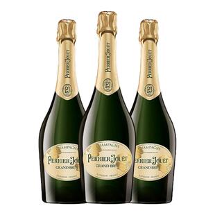 巴黎之花Perrier Jouet法国香槟产区干型起泡葡萄酒750ml/3支送礼
