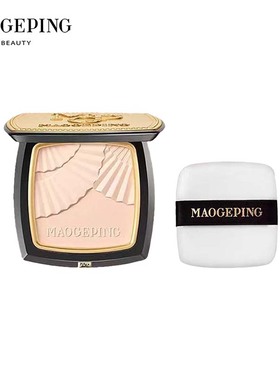 MAOGEPING/ 毛戈平 光感柔纱凝颜粉饼小金扇散粉定妆控油不脱妆R