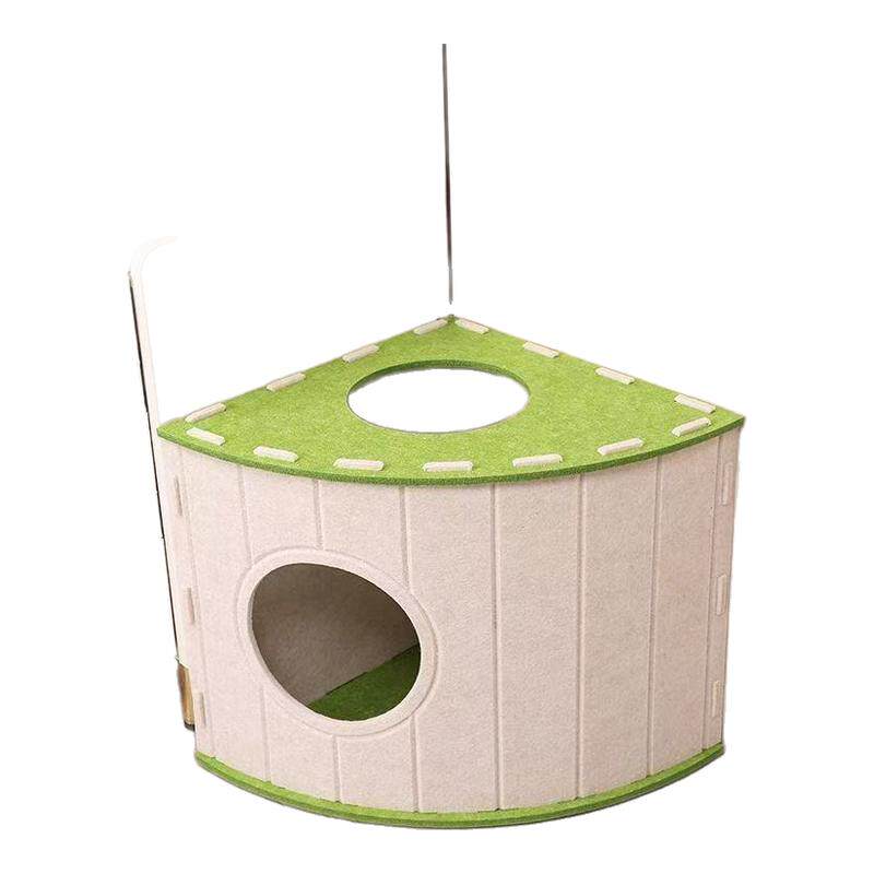 毛毡扇形猫窝多猫宠物窝圆形夏季透气猫咪大别墅躲避屋夏日