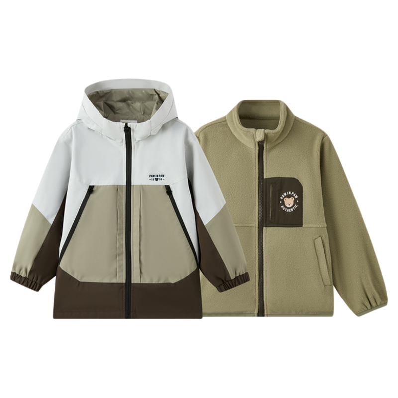 【四防】PawinPaw卡通小熊童装25年秋冬新款男女童防风保暖外套,童装/婴儿装/亲子装,儿童冲锋衣,淘宝优惠券,粉丝福利购,淘宝优惠卷