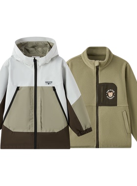 【四防】PawinPaw卡通小熊童装25年秋冬新款男女童防风保暖外套