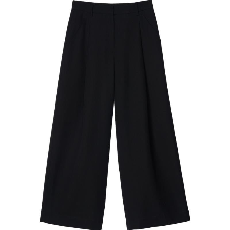 素然ZUCZUG 4M36秋季女士慵懒舒适羊毛华达呢全长阔腿裤