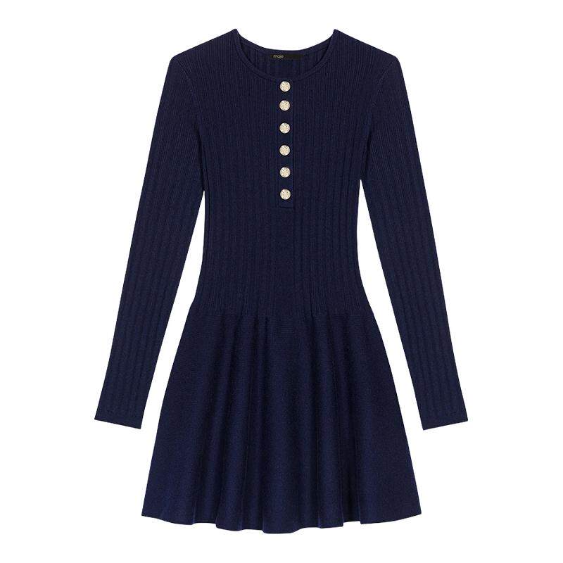 时尚喇叭裙版型 简约长袖短款款式