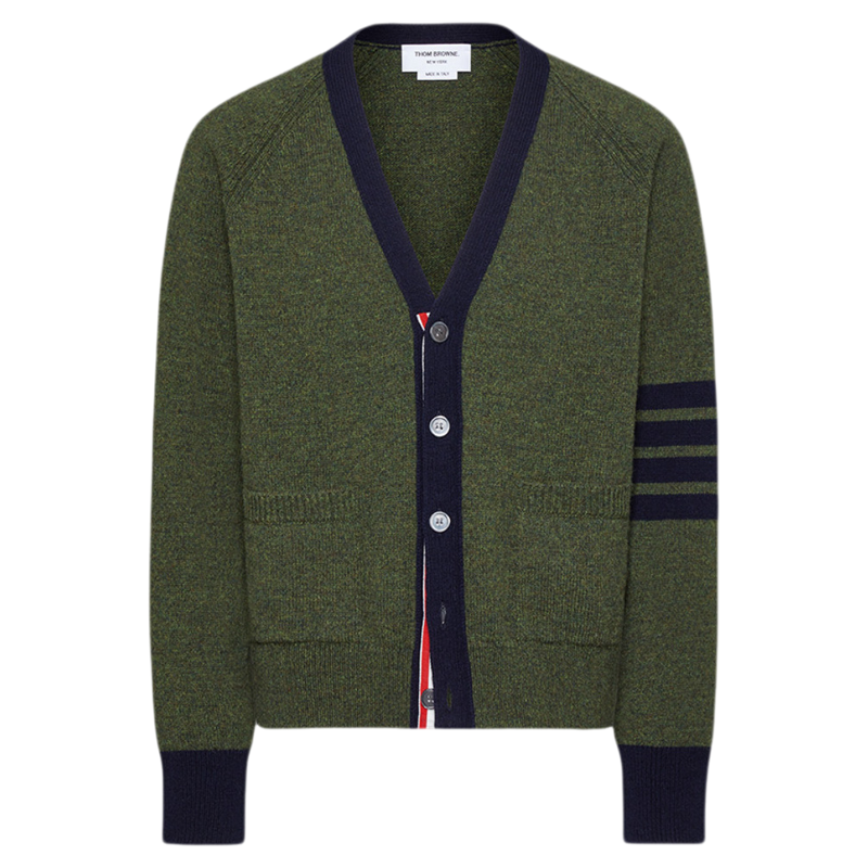[12期免息]THOM BROWNE男士落肩袖宽松V领羊毛开襟衫,男装,针织衫/毛衣,淘宝优惠券,粉丝福利购,淘宝优惠卷