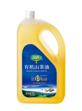 【官方正品】【爆款】润心康plus有机山茶油5L低温压榨茶籽油清淡