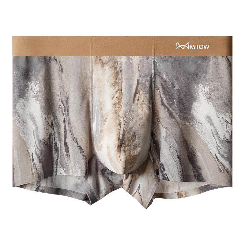 猫人冰丝内裤男士抗菌平角短裤夏季薄款无痕凉感透气男款四角裤潮,女士内衣/男士内衣/家居服,平角裤,淘宝优惠券,粉丝福利购,淘宝优惠卷