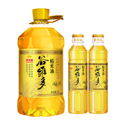 金龙鱼谷维多双一万稻米油4.8L