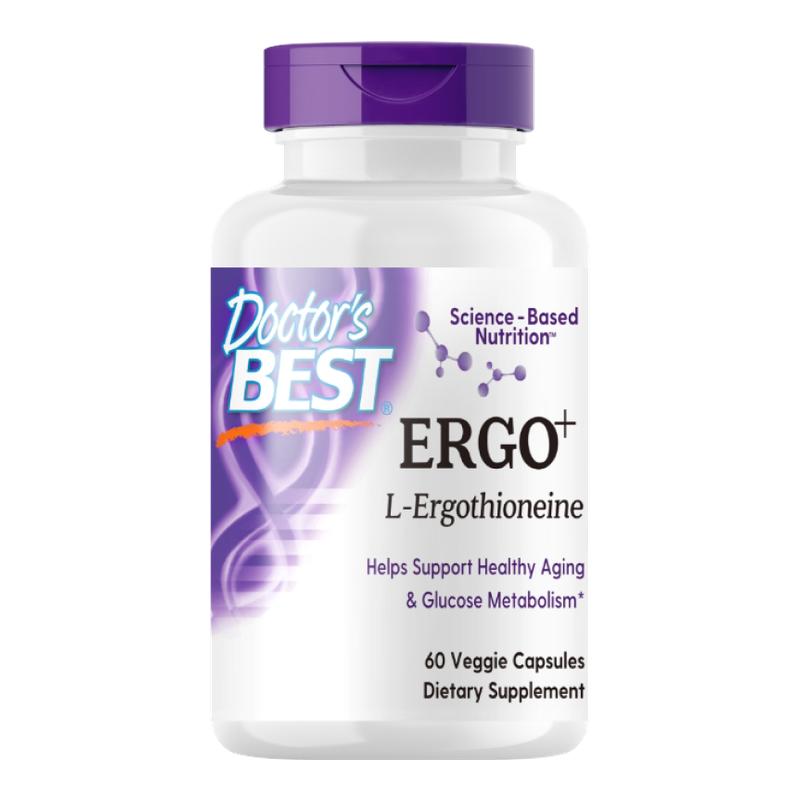 Doctor's Best 多特倍斯光紫瓶麦角硫因pqq素食口服胶囊60粒