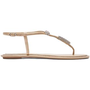 CAOVILLA RENE SERENTE系列米色水钻夹趾平底凉鞋 年终折扣