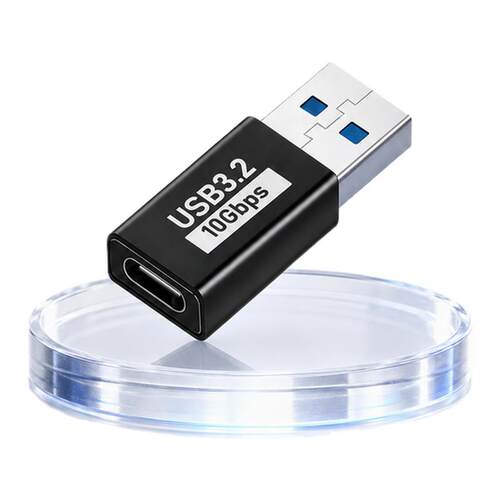 USB3.2公转Type-C转接头10Gbps高速传输3A充电多功能适用苹果充电头笔记本电脑读卡器硬盘键鼠U盘L直角U型