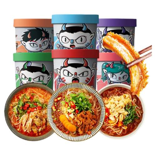 食族人酸辣粉红薯粉丝冲泡即食