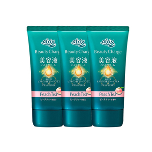 润手霜蜜桃茶香 补水女男防干裂便携式 3支 KAO花王护手霜滋润保湿