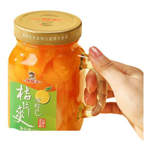 辣妹子冰柠C桔片爽罐头500g