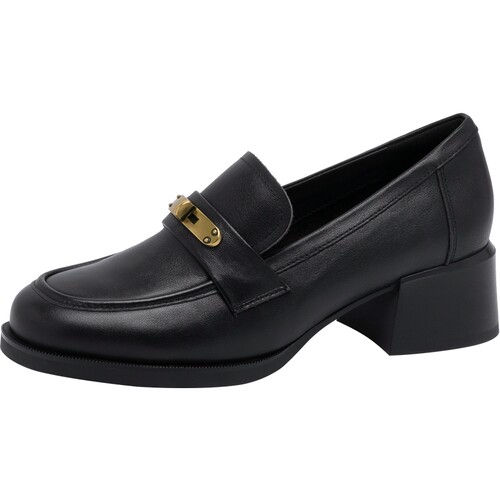 沙驰女鞋一脚蹬乐福鞋单鞋女