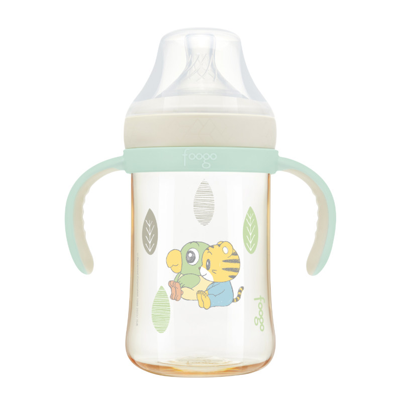 膳魔师婴儿PPSU学饮杯奶瓶小月龄新生奶瓶宽口径吸管带手柄330ml