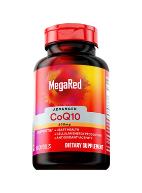 美国脉拓MegaRed高含量辅酶q10软胶囊迈拓200mg男女性原装进口