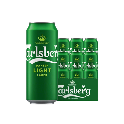 【黄宗泽推荐】Carlsberg嘉士伯特醇啤酒500ml清爽麦香3.2度聚会