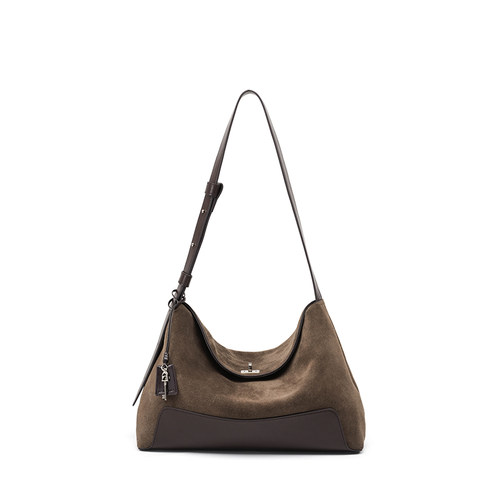 拉菲斯汀麂皮绒大容量通勤托特包