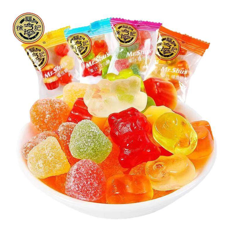 徐福记果汁橡皮糖果味软糖儿童休闲糖果春节年货软糖缤纷袋装,零食/坚果/特产,软糖/果味糖/凝胶糖果,淘宝优惠券,粉丝福利购,淘宝优惠卷