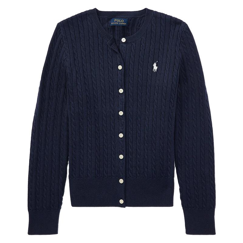 RL拉夫劳伦女绞花式针织开衫