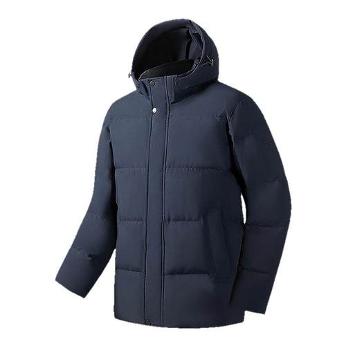 雅戈尔经典商务立领可脱帽羽绒服