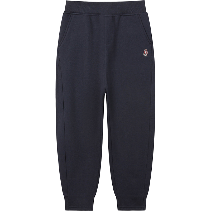 暇步士男童加绒裤子保暖厚运动裤