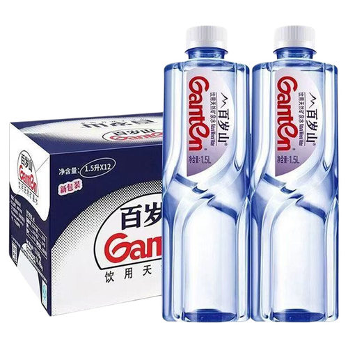 百岁山饮用天然矿泉水1.5L*12瓶购小分子团水家用纯净水饮料瓶装