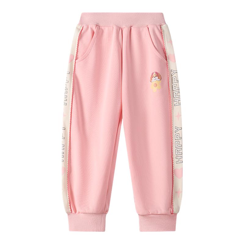 汪汪队女童裤子春秋款2025新款春装儿童运动裤宝宝卫裤女孩休闲裤