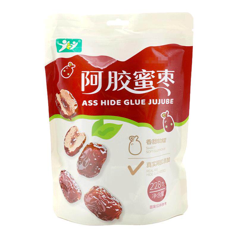 JZJ阿胶蜜枣228g香甜软糯真实阿胶添加旗舰店正品煲汤煮粥