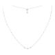 银白色项链 女款 monaco 闪耀可调节项链纯银 情人节礼物 apm