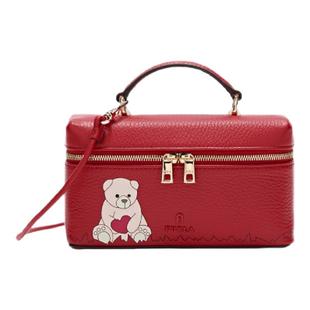 FURLA芙拉CAMELIA牛皮迷你女士化妆包斜挎包手提包 早春新品